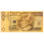 PWPW 400 zloty 1996 - MODEL on the obverse.