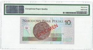 10 zloty 1994 MODÈLE - AA 0000000 - N° 107 PMG 67 EPQ
