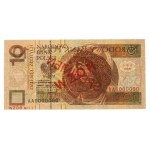 10 zloty 1994 MODELLO - AA 0000000 - N. 107 PMG 67 EPQ