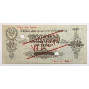 II RP, 10 millions de marks polonais 1923 B - MODÈLE
