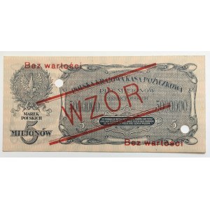 II RP, 5 millions de marks polonais 1923 A - MODÈLE