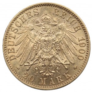 Allemagne, Prusse, 20 marques 1900 A