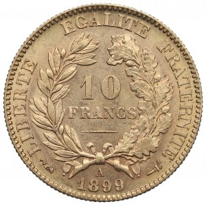 Francja, 10 franków 1899