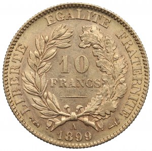 Francja, 10 franków 1899