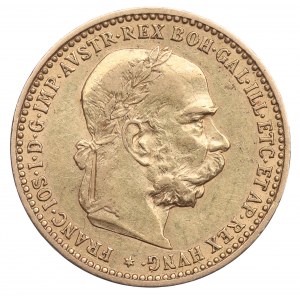 Austria, Franz Joseph, 10 kronen 1896