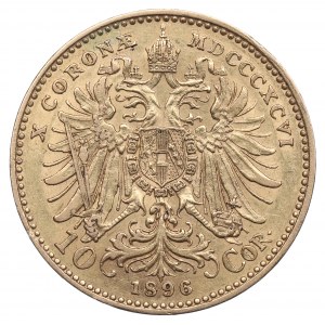 Austria, Francesco Giuseppe I, 10 corone 1896