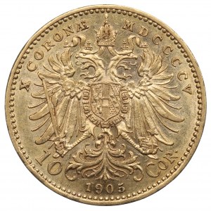 Austria, Franciszek Józef I, 10 koron 1905