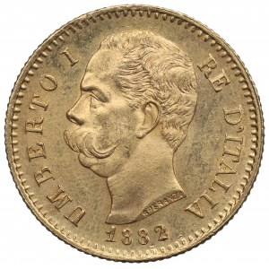 Itálie, 20 lir 1882