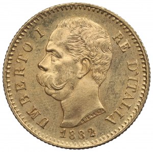 Italie, 20 lires 1882