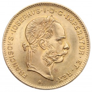 Rakousko, 10 franků (4 florény) 1892