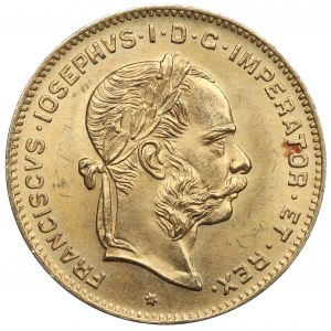 Autriche, 10 francs (4 Florens) 1892