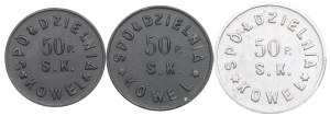 II RP, Ensemble de 20, 50 pennies et 1 zloty Coopérative du 50e régiment de fusiliers de la frontière, Kowel,