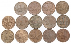 II RP, serie di 1 penny 1923-39