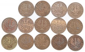 Second Republic, Set of 2 pennies 1923-39
