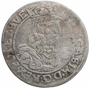 Jean II Casimir, Sixième de 1663, Lvov - ILLUSTRATED Slepowron à gauche