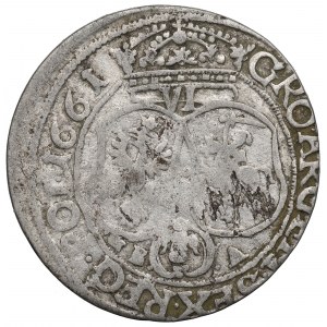 John II Casimir, 6 groschen 1661, Lviv