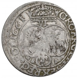 Jean II Casimir, Sixième de 1661, Lviv - ILLUSTRATED