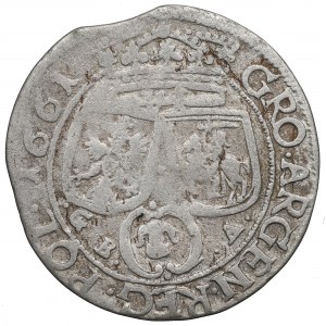 Jean II Casimir, Sixième de 1661, Lviv - RARE NO SEX