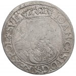 Ján II Kazimír, šiesty z roku 1661, Ľvov - vzácna koruna nad kartušou