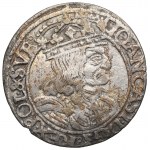 Johannes II. Kasimir, Sechster von 1661, Lemberg - RARE Krone über Kartusche