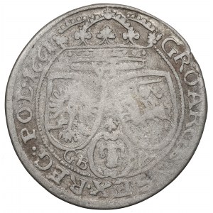 John II Casimir, 6 groschen 1661, Lviv