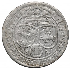 John II Casimir, 6 groschen 1661, Lviv