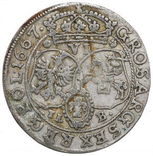 John II Casimir, 6 groschen 1667, Bromberg