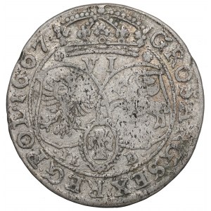 John II Casimir, 6 groschen 1667, Bromberg