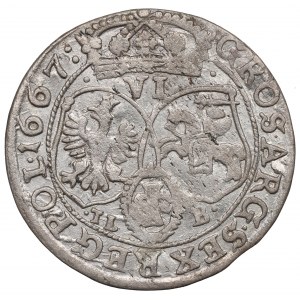 John II Casimir, 6 groschen 1667, Bromberg