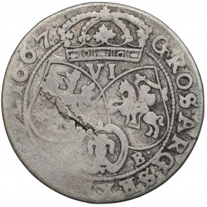 John II Casimir, 6 groschen 1667, Bromberg