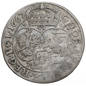 John II Casimir, 6 groschen 1667, Bromberg