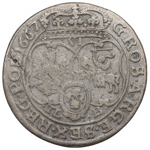 Giovanni II Casimiro, Sesto del 1667, Bydgoszcz - fiocchi e coccarde ILLUSTRATI