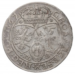 Jan II Kazimierz, Szóstak 1667, Bydgoszcz - CASIM SUE