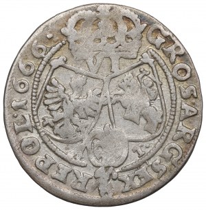 John II Casimir, 6 groschen 1666, Bromberg