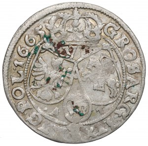 John II Casimir, 6 groschen 1665, Bromberg