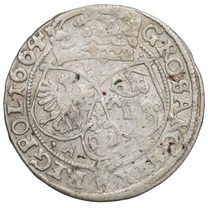 John II Casimir, 6 groschen 1664, Bromberg