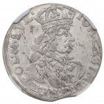 John II Casimir, 6 groschen 1661, Bromberg - NGC AU58
