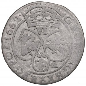 Jan II Kazimierz, Szóstak 1662, Poznań - ILUSTROWANY obwódki