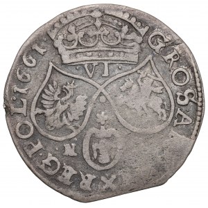 John II Casimir, 6 groschen 1661, Posen