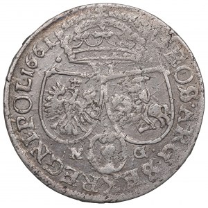 Ján II Kazimír, šiesty z roku 1661, Poznaň - ILUSTROVANÁ malá busta