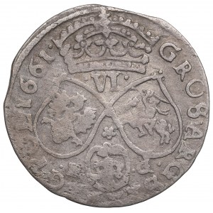 John II Casimir, 6 groschen 1661, Posen