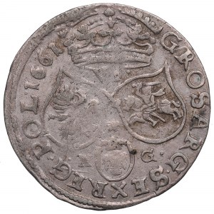 John II Casimir, 6 groschen 1661, Posen