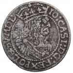 Jan II Kazimír, šestipence 1664, Krakov - ILUSTROVANÁ chyba nominála IV.