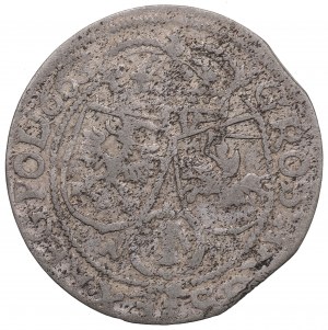 Giovanni II Casimiro, 6 penny 1663, Cracovia - errore nel valore nominale IV