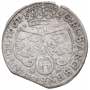 John II Casimir, 6 groschen 1661, Posen