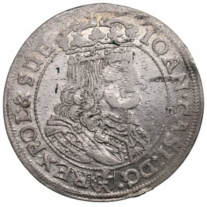 Ján II Kazimír, šesták 1667, Krakov - ILUSTROVANÉ zaujímavejší štít