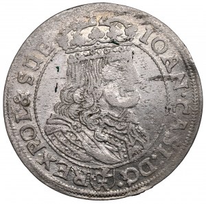 Ján II Kazimír, šesták 1667, Krakov - ILUSTROVANÉ zaujímavejší štít