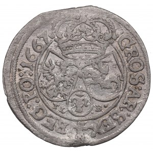 Johannes II. Kasimir, Das Sixpence 1667, Krakau