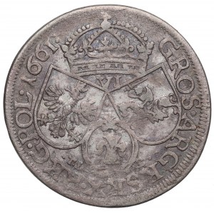 John II Casimir, 6 groschen 1661, Cracow