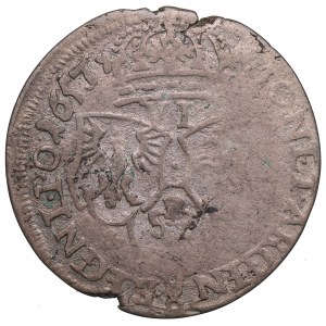 Giovanni II Casimiro, 6 luglio 1657, Cracovia - Punzone data ILLUSTRATA